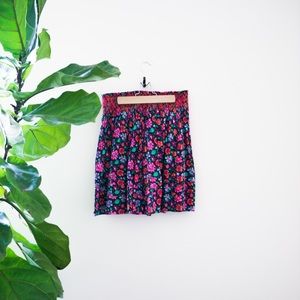 Kate Spade pink floral print midi skirt